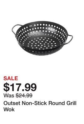 TSC Stores Outset non-stick round grill wok offer