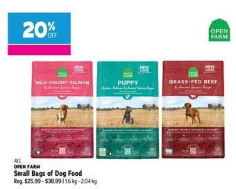 Ren’s Pets Depot All open farm small bags of dog food offer