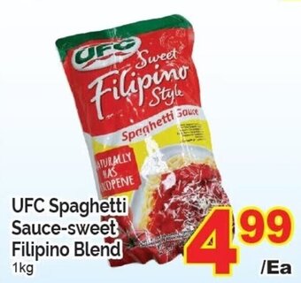 T&T Supermarket UFC Spaghetti Sauce-sweet Filipino Blend 1kg offer