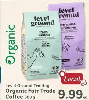 IGA Level Ground Trading Organic Fair Trade Coffee 300 g offer
