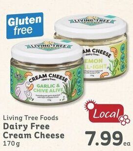IGA Living Tree Foods Dairy Free Cream Cheese 170g offer