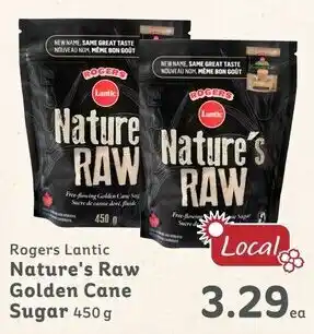 IGA Rogers Lantic Nature's Raw Golden Cane Sugar 450g offer