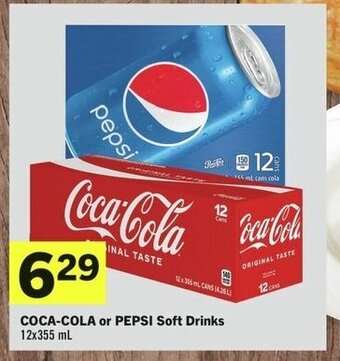 IGA COCA-COLA or PEPSI Soft Drinks 12x355 mL offer