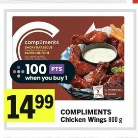 IGA COMPLIMENTS Chicken Wings 800 g offer