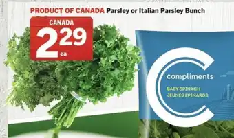 IGA Parsley or Italian Parsley Bunch offer