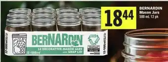 IGA BERNARDIN Mason Jars 500 mL offer