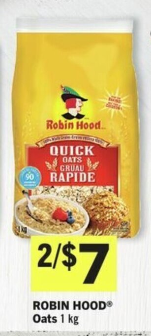 IGA ROBIN HOOD Oats 1 kg offer