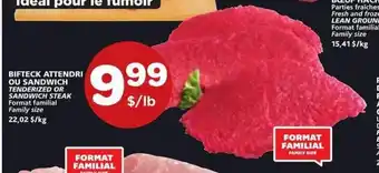 IGA BIFTECK ATTENDRI OU SANDWICH offer