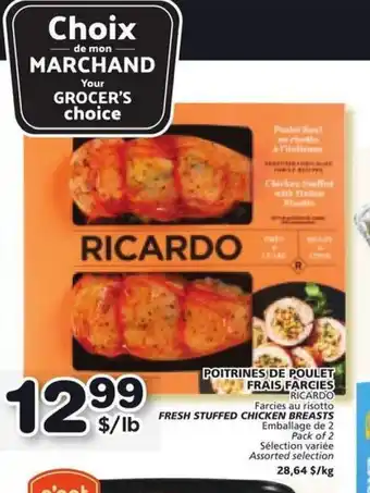 IGA POITRINES DE POULET FRAIS FARCIES offer