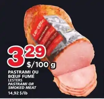 IGA PASTRAMI QU BŒUF FUMÉ offer