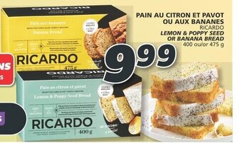 IGA PAIN AU CITRON ET PAVOT OU AUX BANANES offer