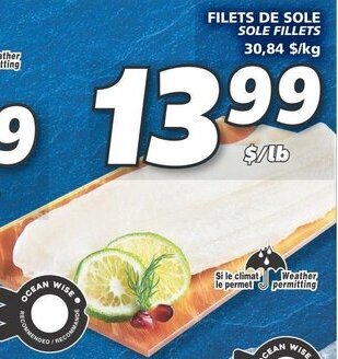 IGA FILETS DE SOLE offer