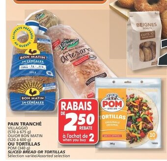 IGA PAIN TRANCHÉ OU TORTILLAS offer