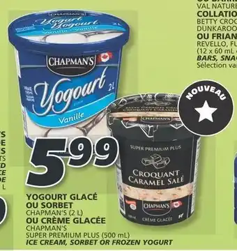 IGA YOGOURT GLACÉ OU SORBET OU CREME GLACEE offer