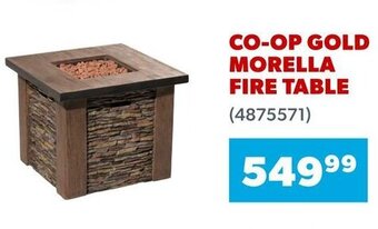 Co-op GOLD MORELLA FIRE TABLE offer