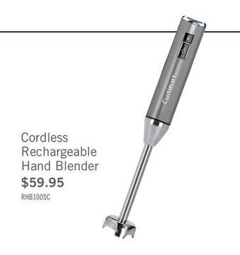 The Brick Cuisinart evolutionx™ cordless rechargeable hand blender - rhb-100c offer