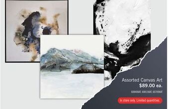 The Brick Assorted canvas art offer