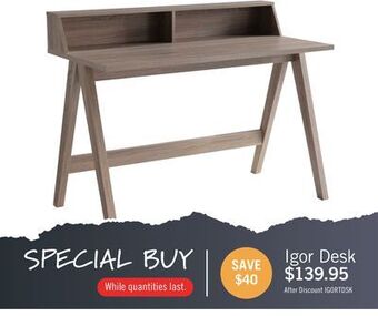 The Brick Igor desk offer
