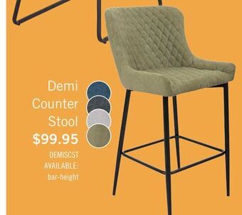 The Brick Demi counter-height stool - green offer