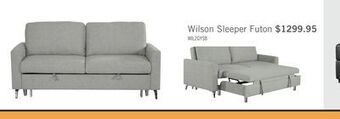 The Brick Wilson linen-look fabric sleeper sofa - solis grey offer