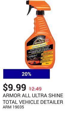NAPA Auto Parts Ultra shine total vehicle detailer offer