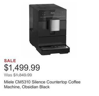 Costco Miele cm5310 silence countertop coffee machine, obsidian black offer