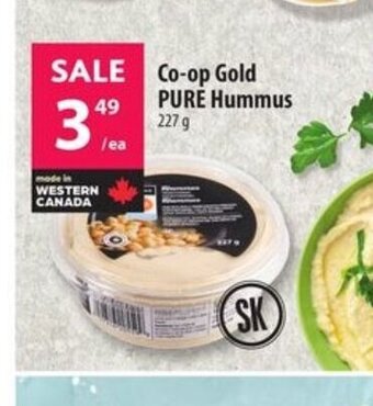 Co-op Gold PURE Hummus 227 g offer