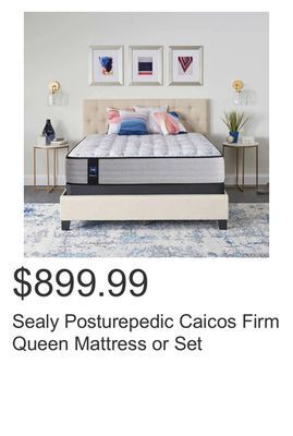 Costco Sealy posturepedic caicos firm queen mattress or set offer