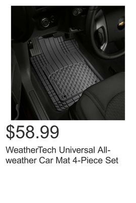 Costco Weathertech universal all-weather car mat 4-piece set offer