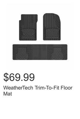 Costco Weathertech trim-to-fit floor mat offer