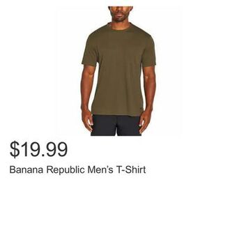 Costco Banana republic men's t-shirt offer