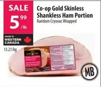Co-op Co-op Gold Skinless Shankless Ham Portion Random Cryovac Wrapped offer