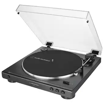 Best Buy Audio technica at-lp60x-bk belt drive turntable offer