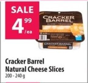 Co-op Cracker Barrel Natural Cheese Slices 200 - 240 g offer