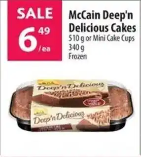 Co-op McCain Deep'n Delicious Cakes 510 g or Mini Cake Cups 340 g Frozen offer