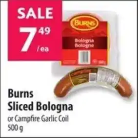 Co-op Burns Sliced Bologna or Campfire Garlic Coil 500 g offer