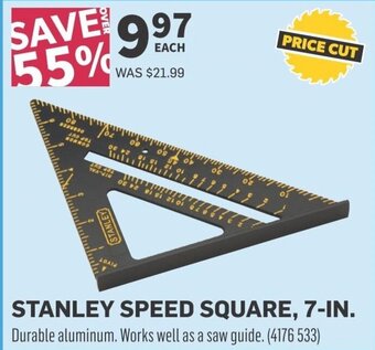 Co-op STANLEY SPEED SQUARE, 7-IN. offer
