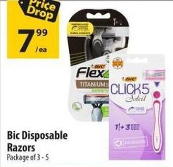 Co-op Bic Disposable Razors Package of 3-5 offer