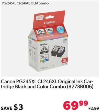 Shopper+ Canon pg245xl cl246xl original ink cartridge black and color combo offer
