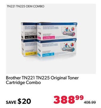 Shopper+ Brother tn221 tn225 original toner cartridge combo offer