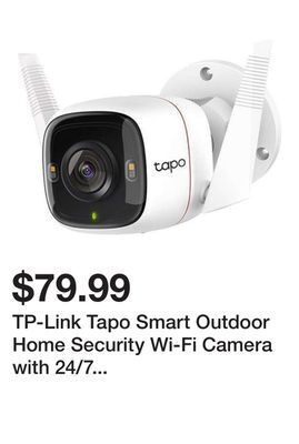 Newegg Tp-link tapo smart outdoor home security wi-fi camera with 24/7 recording, c320ws offer