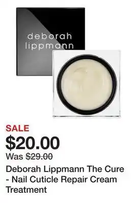 Sephora Deborah lippmann the cure - nail cuticle repair cream treatment offer
