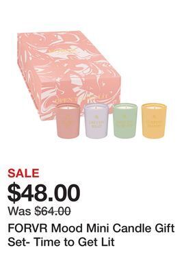 Sephora Forvr mood mini candle gift set- time to get lit offer