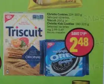 FreshCo Christie Cookles, Triscuit or Christle Kids Cookles offer