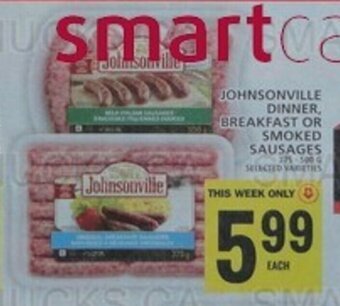 Food Basics JOHNSONVILLE DINNER, BREAKFAST OR SMOKED SAUSAGES offer