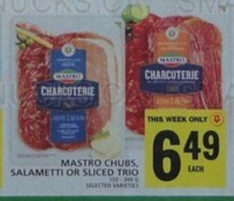 Food Basics MASTRO CHUBS, SALAMETTI OR SLICED TRIO offer