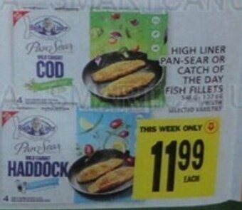 Food Basics HIGH LINER PAN-SEAR OR CATCH OF THE DAY FISH FILLETS offer