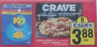Food Basics CRAVE MEALS OR KRAFT DINNER offer