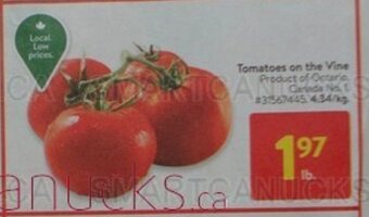 Walmart Tomatoes on the Vine offer