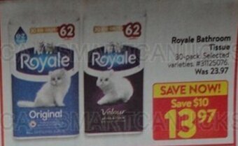 Walmart Royale Bathroom Tissue offer